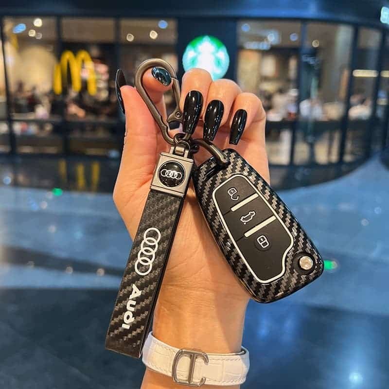Audi Carbon Fiber Key Cover - Image 3
