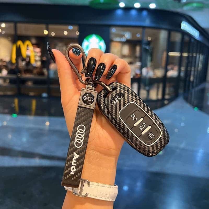 Audi Carbon Fiber Key Cover - Image 2